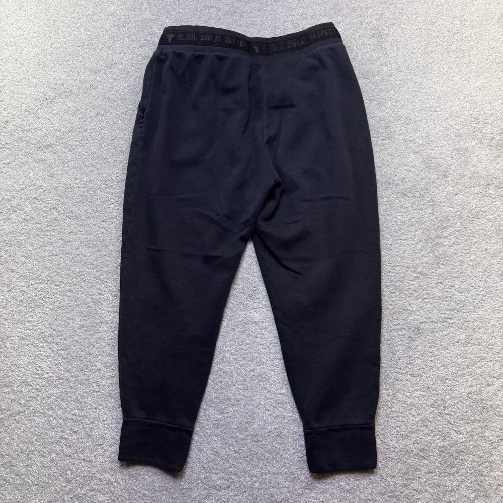 Under Armour Project Rock Womens L Charged Cotton Fleece Joggers Navy Blue Pants - Picture 2 of 8